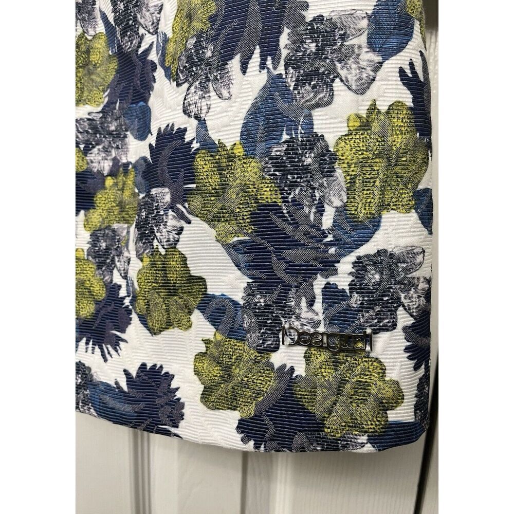Desigual NWT White Floral Trench Coat Women’s‎ Size 38 EU/4 US - Picture 8 of 12